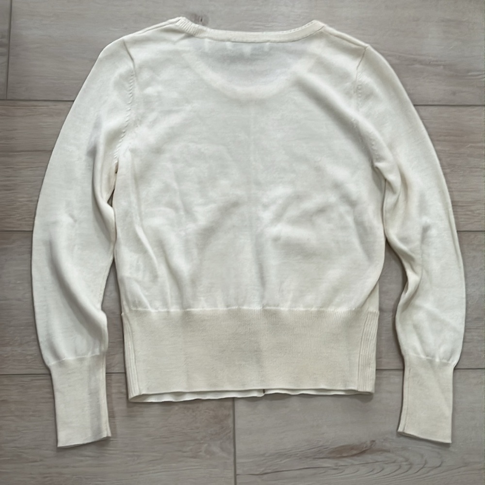 Sandro Off-White Crew Neck Sweater - Picture 11 of 15